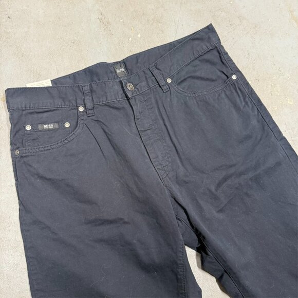 Hugo Boss Nebraska Twill Cotton Pants Black 34x32 - Picture 3 of 10